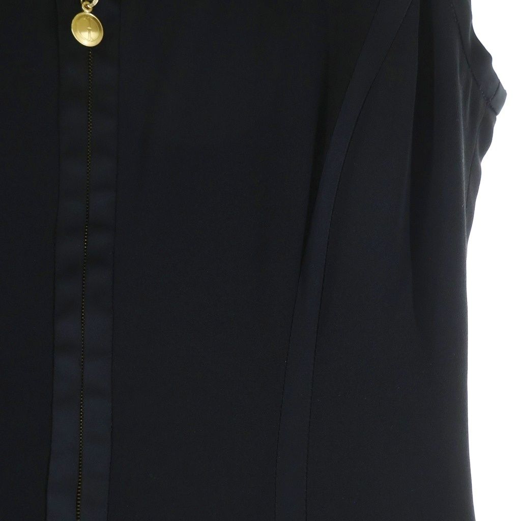GUCCI (グッチ) ノースリーブ ワンピース ジップ キュプラ ブラック 42