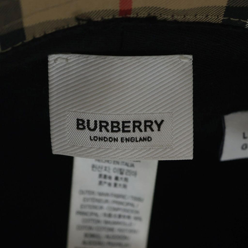 BURBERRY (バーバリー) PANEL BUCKET HAT チェック柄 パネル バケット