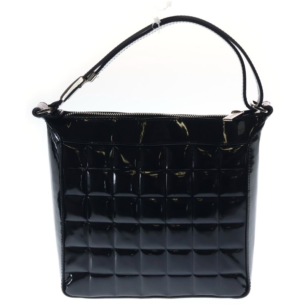 CHANEL (シャネル) ココマーク ハンドバック チョコバー パテント ブラック