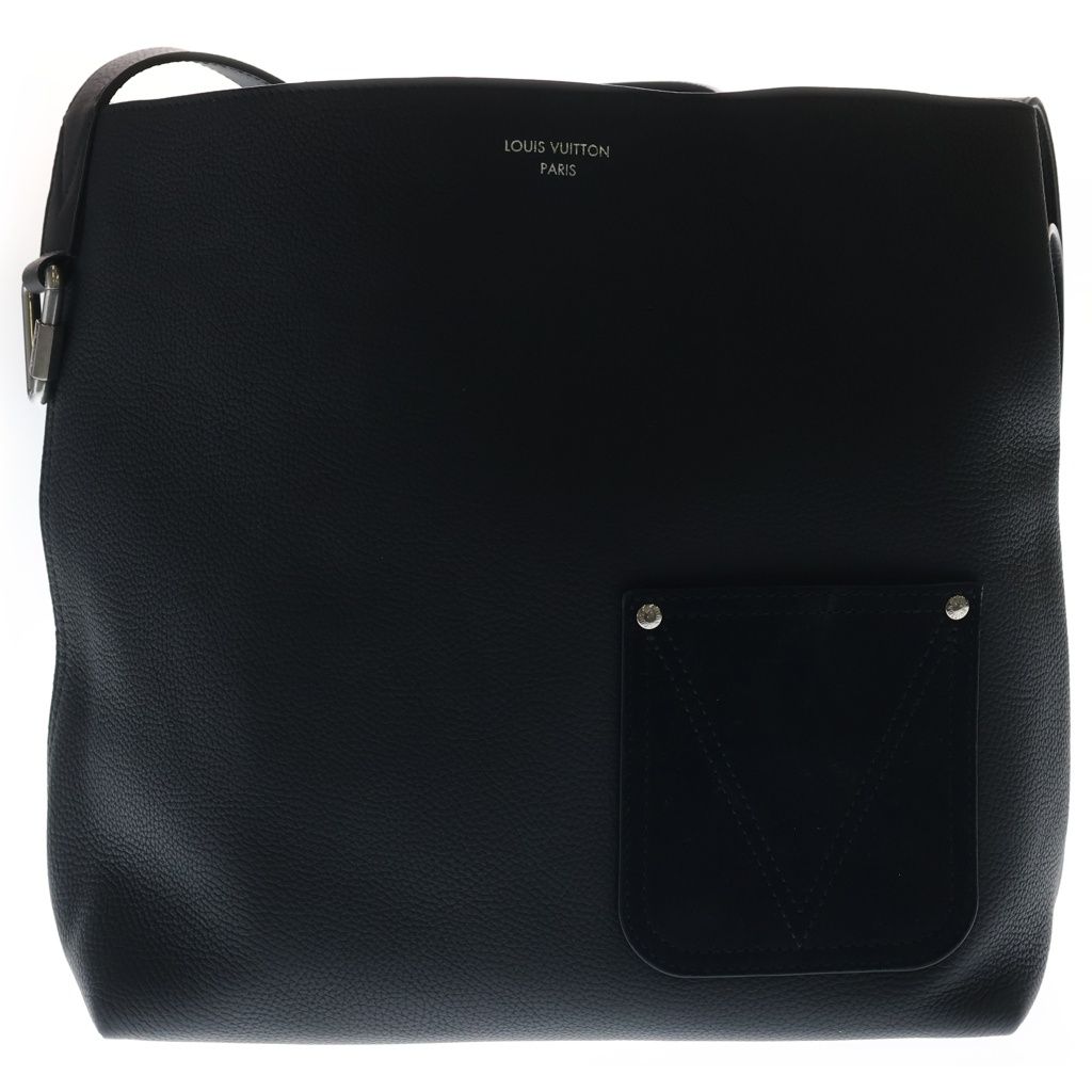LOUIS VUITTON (ルイヴィトン) ヴェルソ・トート レザー ショルダーバッグ トートバッグ ICタイプ ノワール M27022