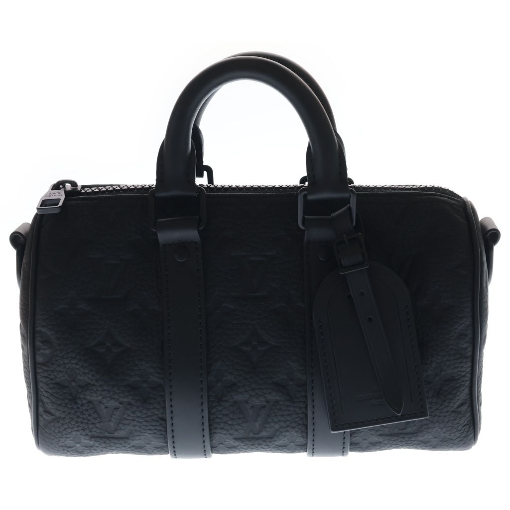 LOUIS VUITTON (ルイヴィトン) モノグラム トリヨン キーポルバンドリエール25 2WAYハンドバッグ ショルダーバッグ ブラック レザー M20900 ブラック金具