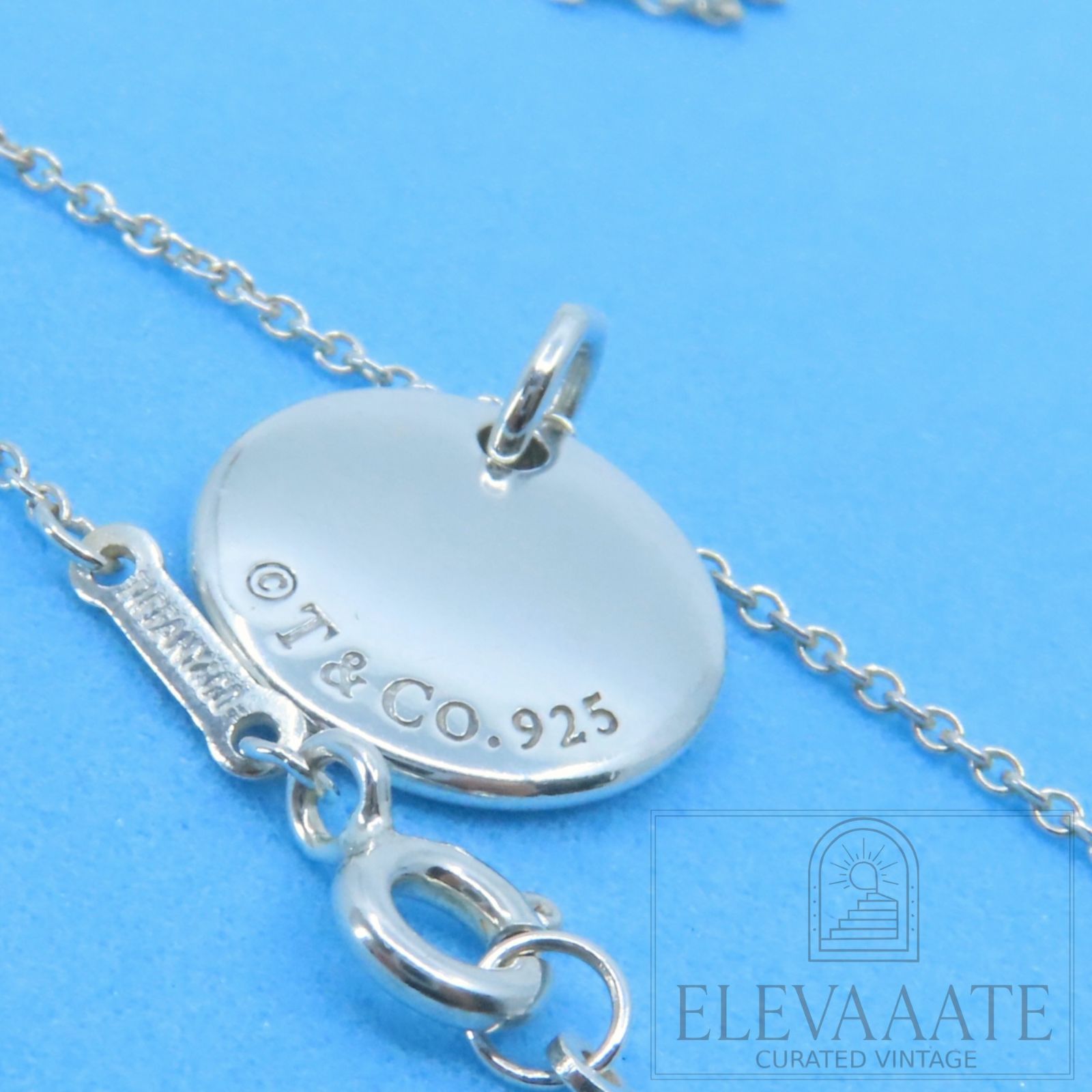 希少 美品 Tiffany&Co. ティファニー サークル イニシャル M シルバー