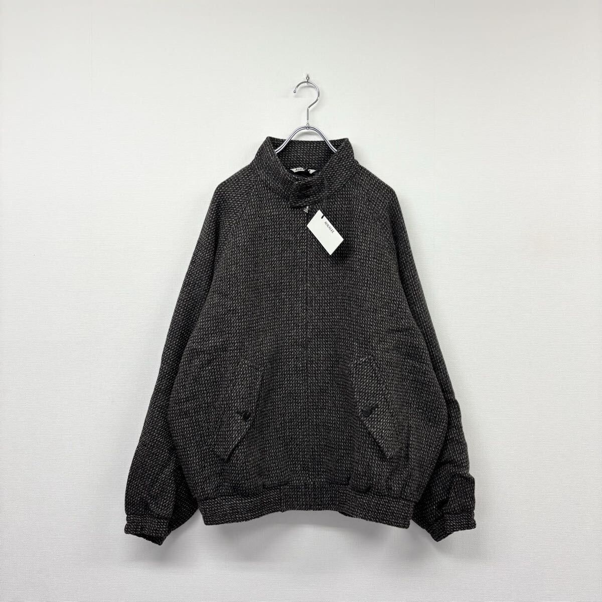25aw 2025 新品 AURALEE オーラリー ALPACA WOOL SILK TWEED ZIP