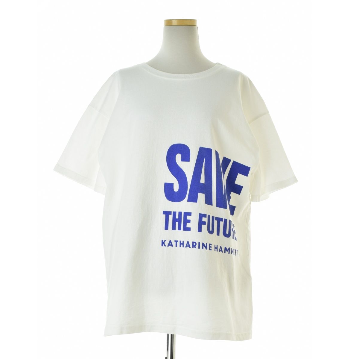 KATHARINE HAMNETT - 【KATHARINEHAMNETT×FRUITOFTHELOOM】SAVE THE FUTURE ドネーション半袖Tシャツ KATHARINEHAMNETT×FRUITOFTHELOOM】SAVE THE FUTURE ドネーション半袖T