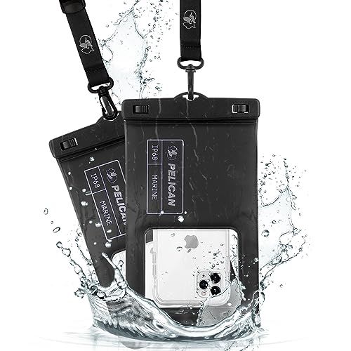 【Pelican】 IP68 (防塵防水規格最高等級) ペリカン スマホ 防水ポーチ 防水ケース XLサイズ 2個セット 〔最大 7.0 インチ スマートフォン対応〕 ペリカン Marine Waterproof Floating Pouch 4f4fc8df