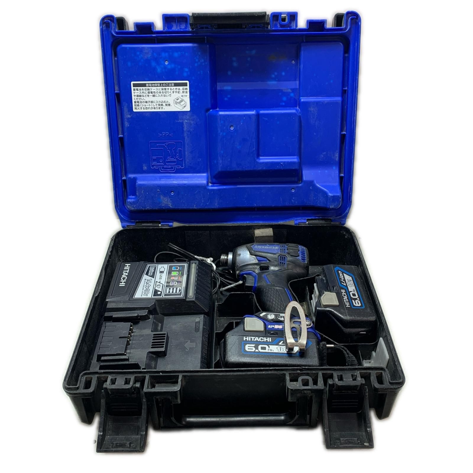 HITACHI 日立 コードレスインパクトドライバ WH18DDL2 ブルー×ブラック