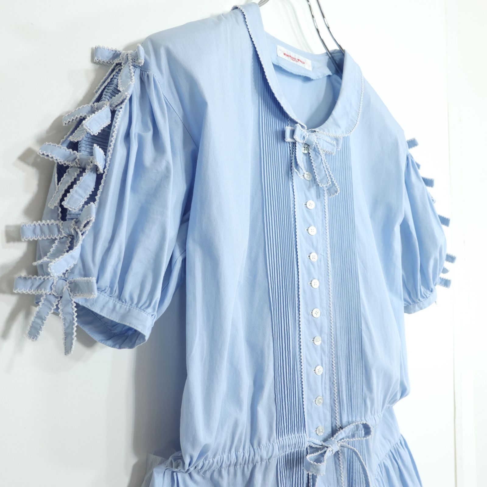 ワンダフルワールド カネコイサオ☆リボンいっぱい♪半袖ワンピース
