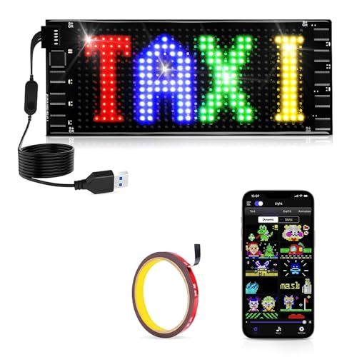 LED電光掲示板 柔軟 折りたたみ式 LEDサインボード 多言語?示 USB カラーサイン スクロールメッセージボード Bluetooth アプリコントロール 折りたたみ式 フレキシブル アプリ付き 16 * 64ピクセル 家庭用 店舗用 広告用 説 国内発送