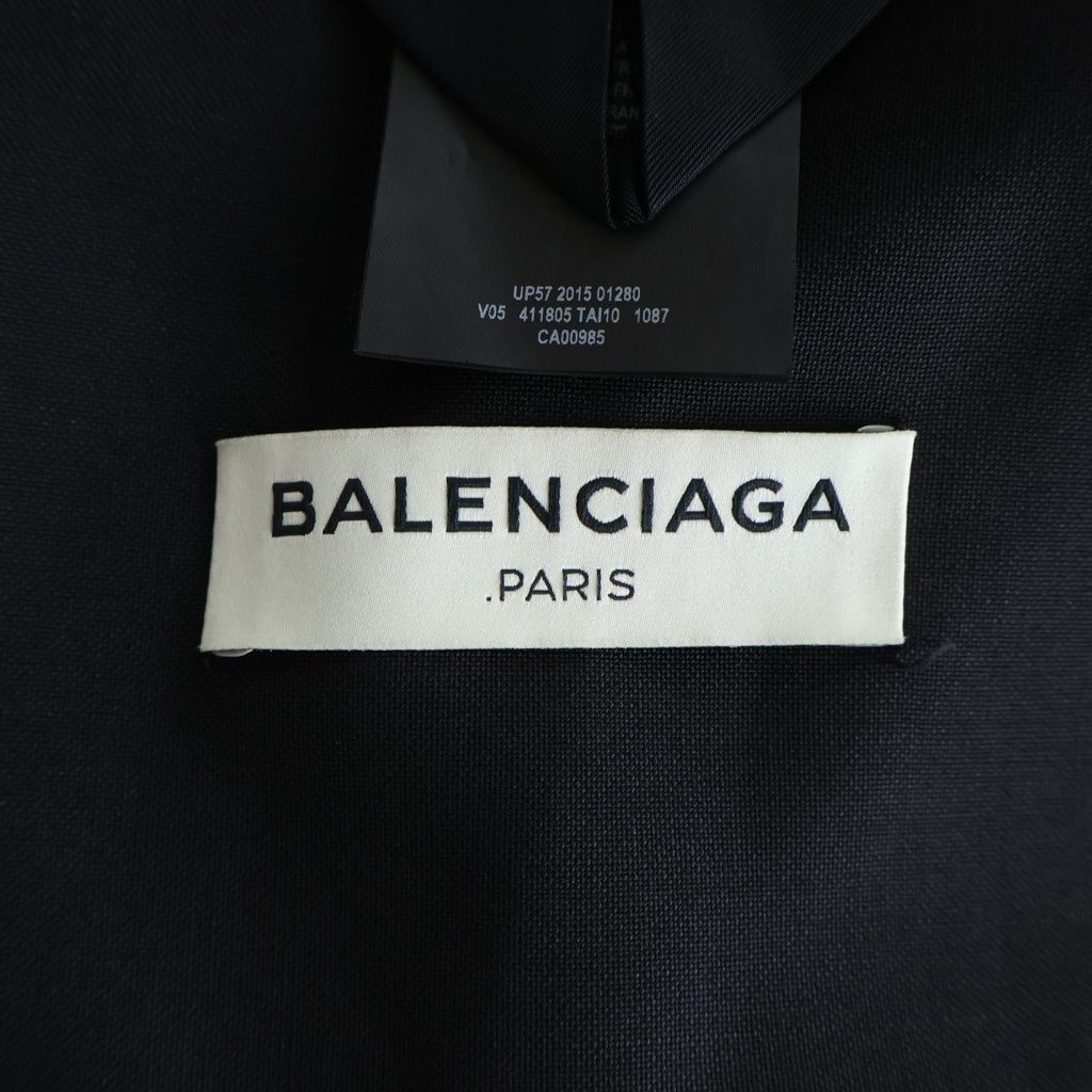 BALENCIAGA (バレンシアガ) コットン切り替え 2Bテーラードジャケット