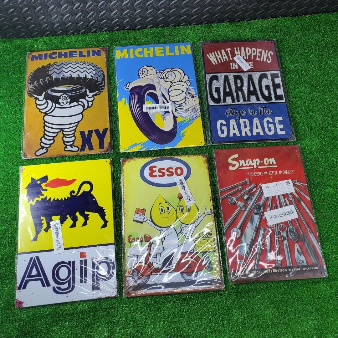 まとめて9枚 新品 アメリカン雑貨 レーシング ガレージ 看板