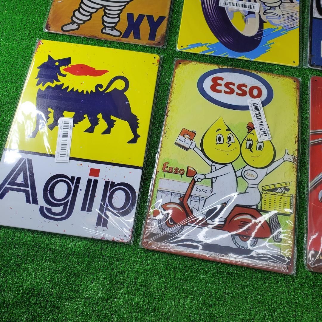 まとめて9枚 新品 アメリカン雑貨 レーシング ガレージ 看板