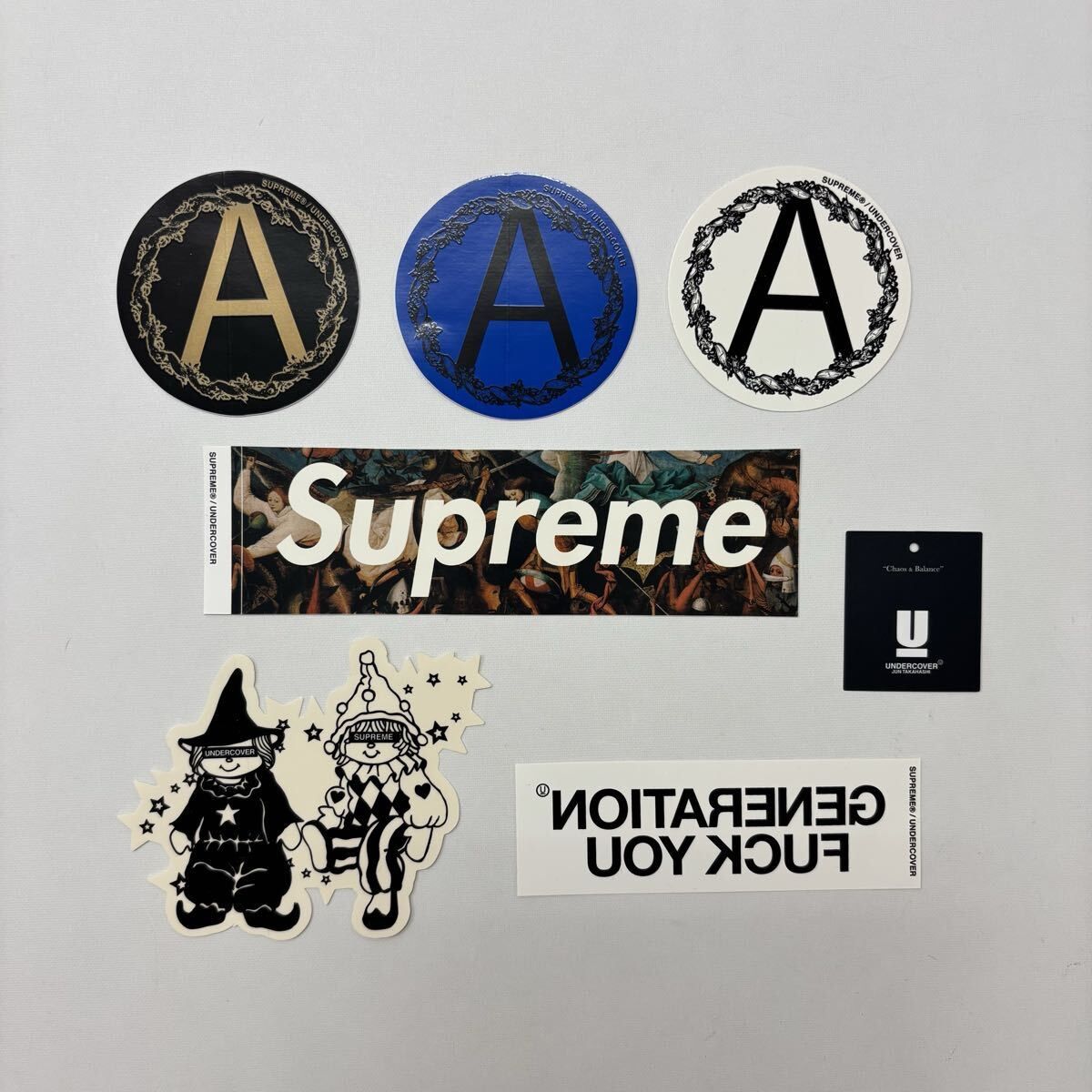 未使用 Supreme シュプリーム ステッカー セット SET UNDERCOVER