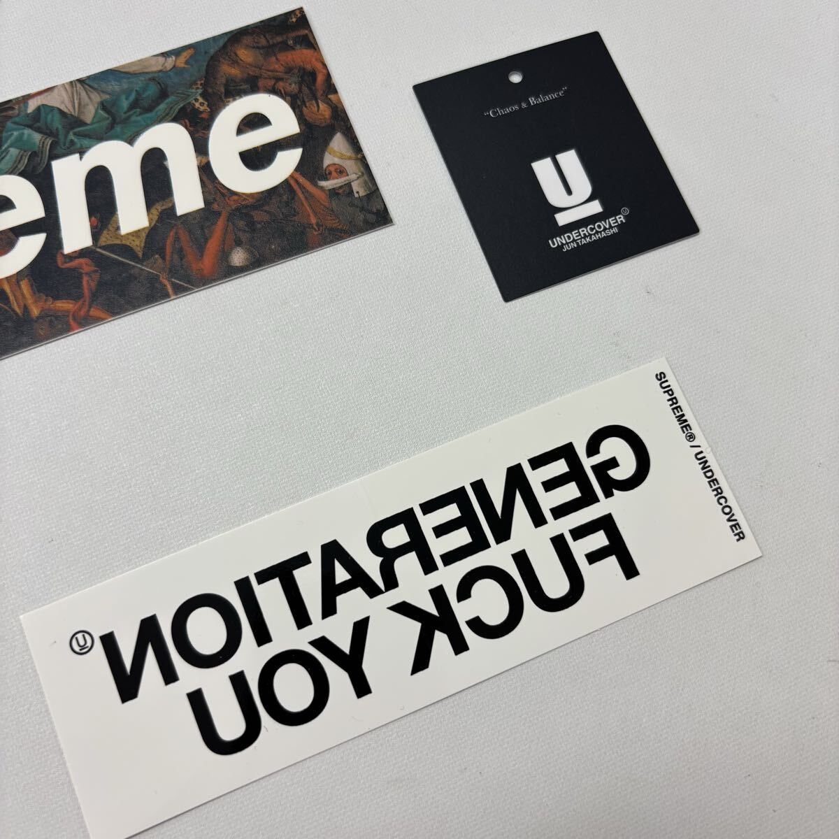 未使用 Supreme シュプリーム ステッカー セット SET UNDERCOVER