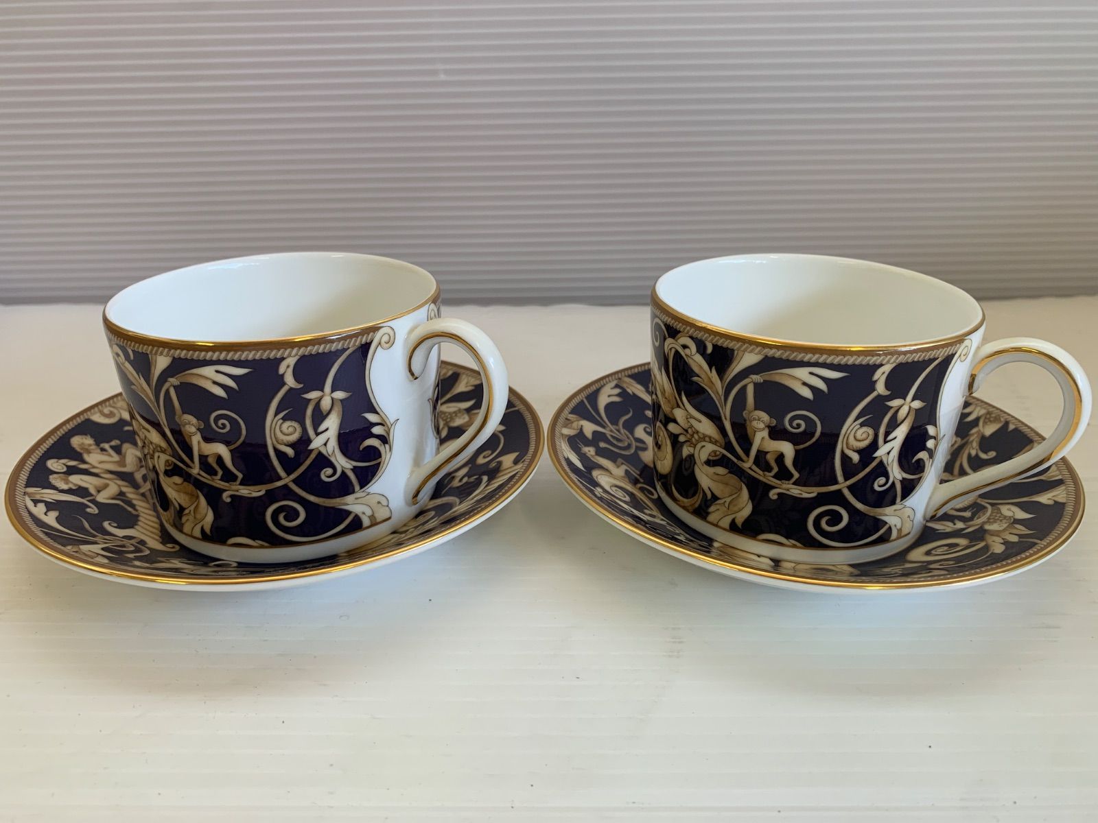 【美品】ウェッジウッド コーニュコピア カップ＆ソーサー 2客 ペア
