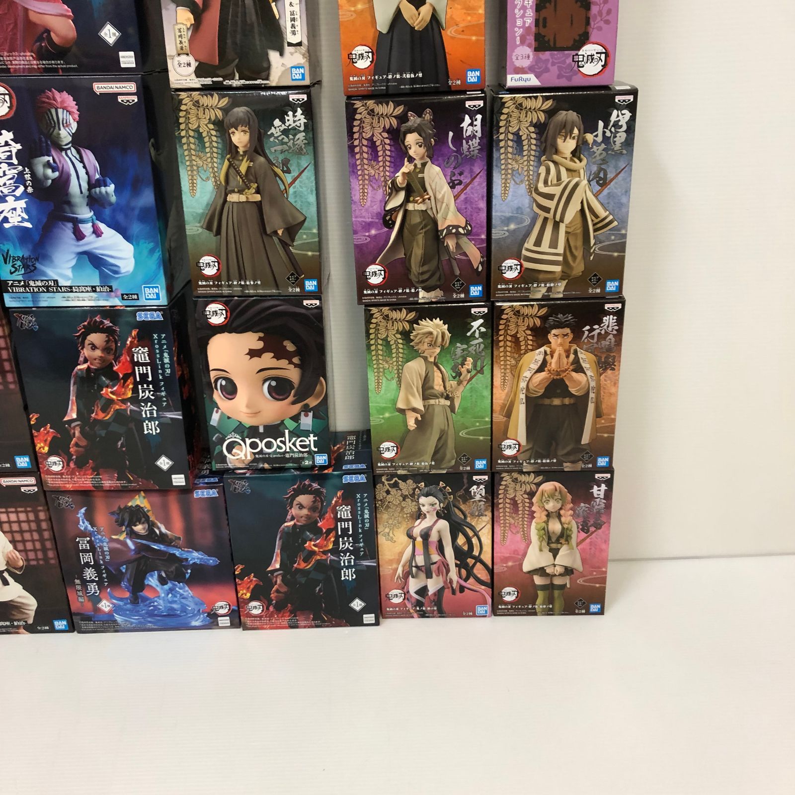 鬼滅の刃プライズフィギュアまとめ売り 7点セット 開封品 箱無し 鬼