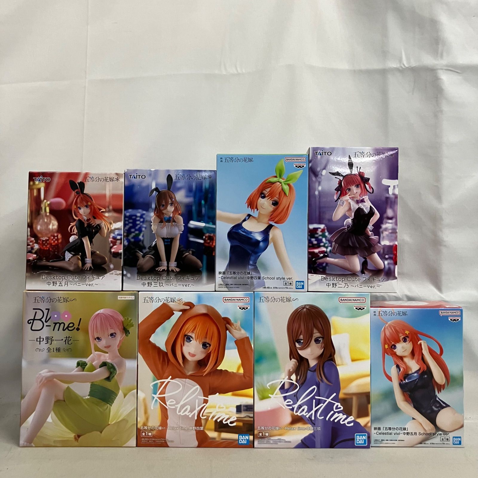 未開封 五等分の花嫁 Desktop Cute 中野ニ乃 バニー 他 フィギュア 8