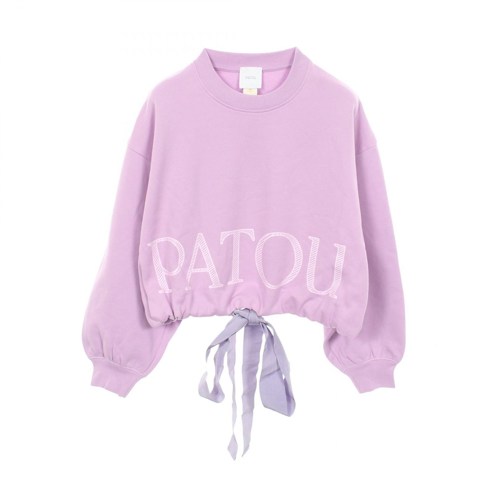 PATOU パトゥ ロゴプリント クロップド トレーナー スウェット