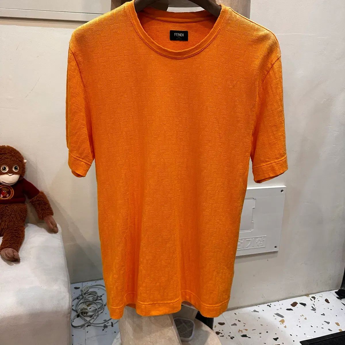FENDI フェンディ ジャカード FFロゴ 半袖Tシャツ