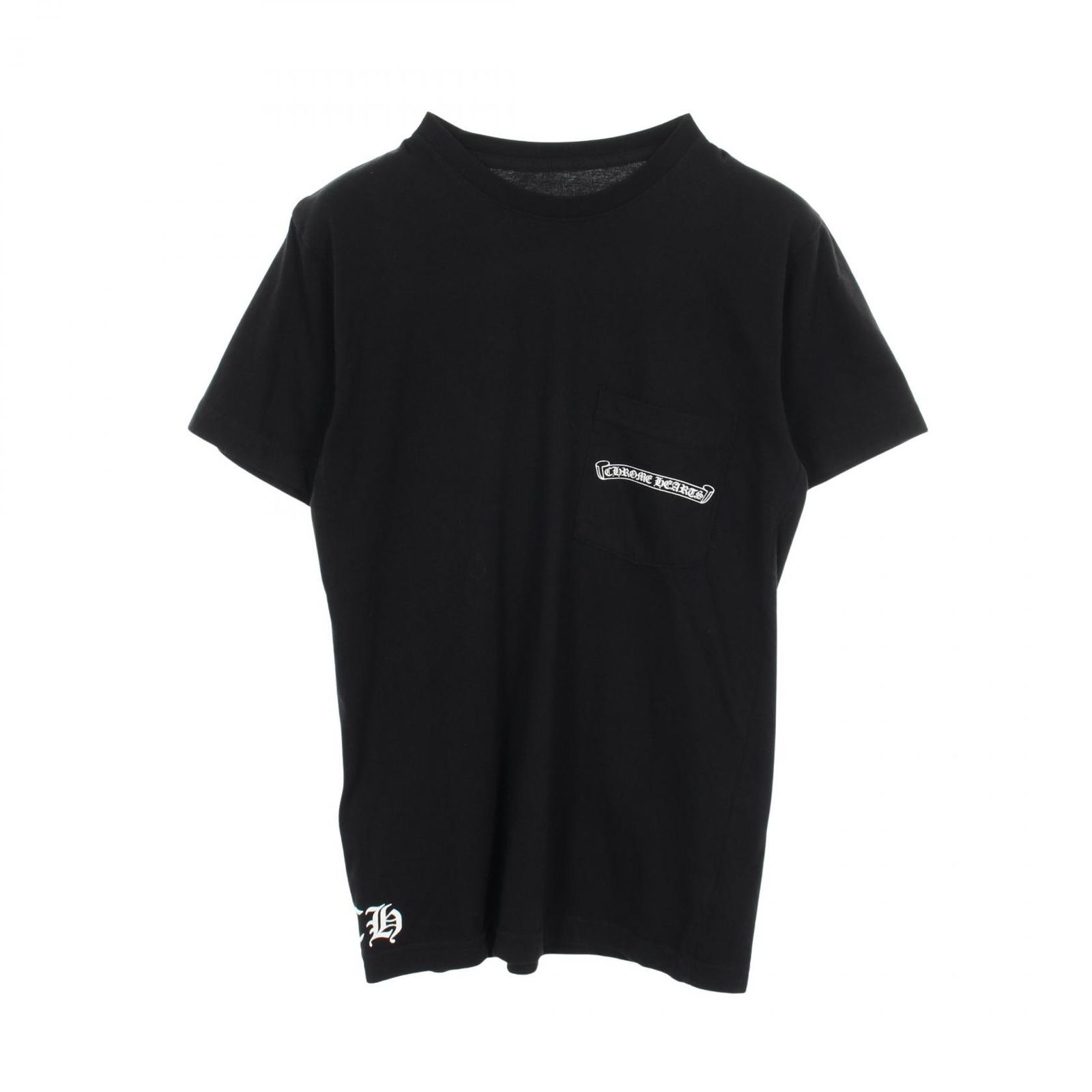 CHROME HEARTS クロムハーツ アーチロゴ バックプリント ポケット付き 半袖Tシャツ