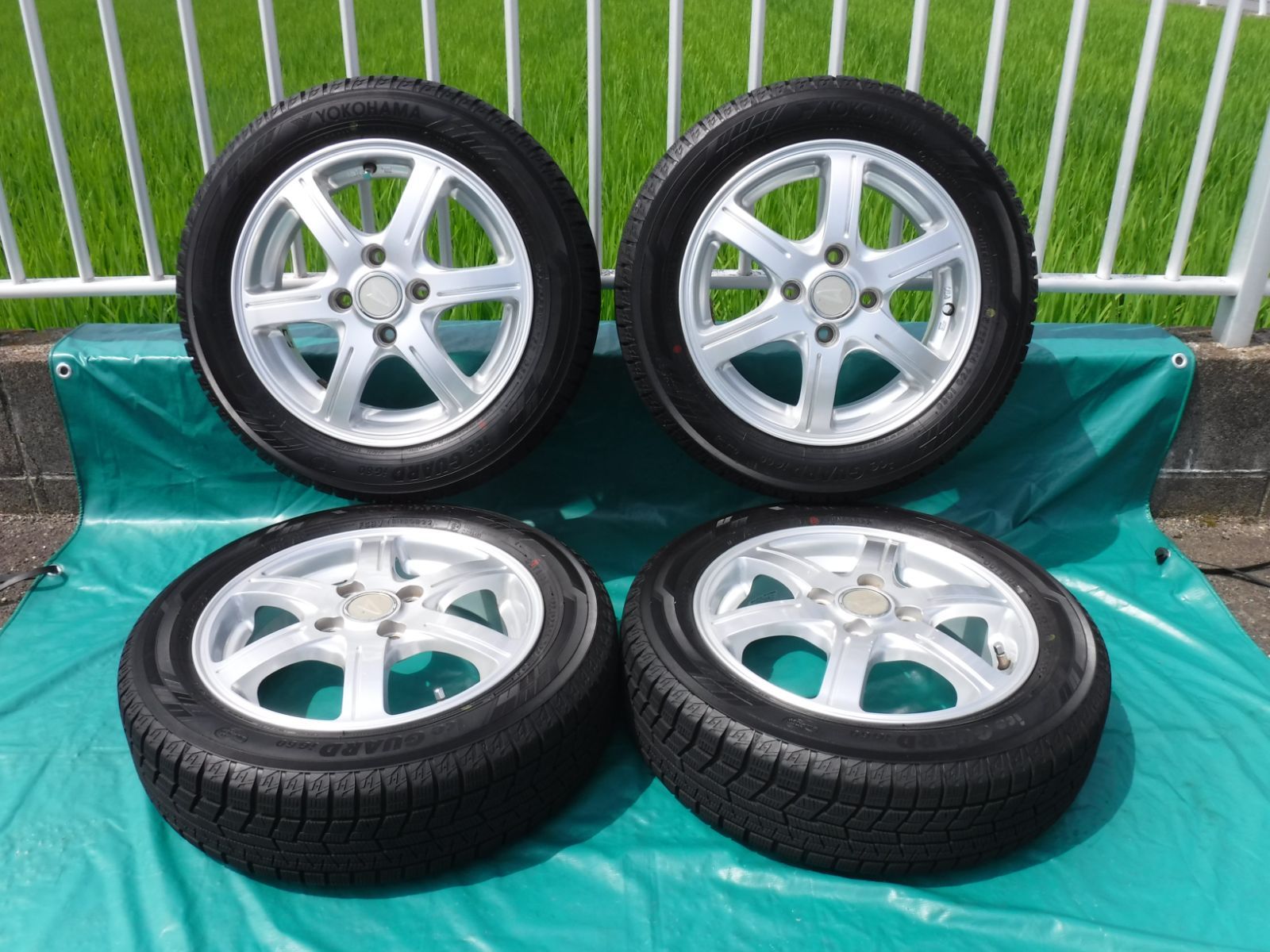 YOKOHAMA icGUARD IG60・サイズ:155/65/R14 スダットレスタイヤ・ダイハツ純正ホイールセット 14インチ