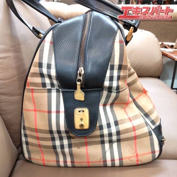 BURBERRYS バーバリー ノバチェック ボストンバッグ 湘南台店 - メルカリ