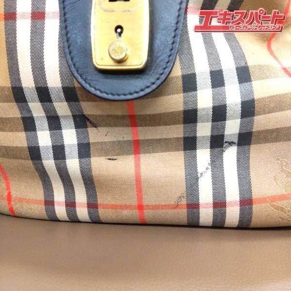 BURBERRYS バーバリー ノバチェック ボストンバッグ 湘南台店 - メルカリ