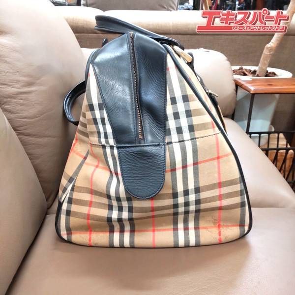 BURBERRYS バーバリー ノバチェック ボストンバッグ 湘南台店 - メルカリ