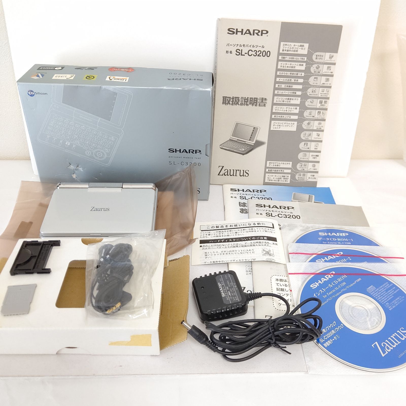 画面極美品 シャープ ザウルス SL-C3200 携帯情報端末 PDA 希少 - メルカリ