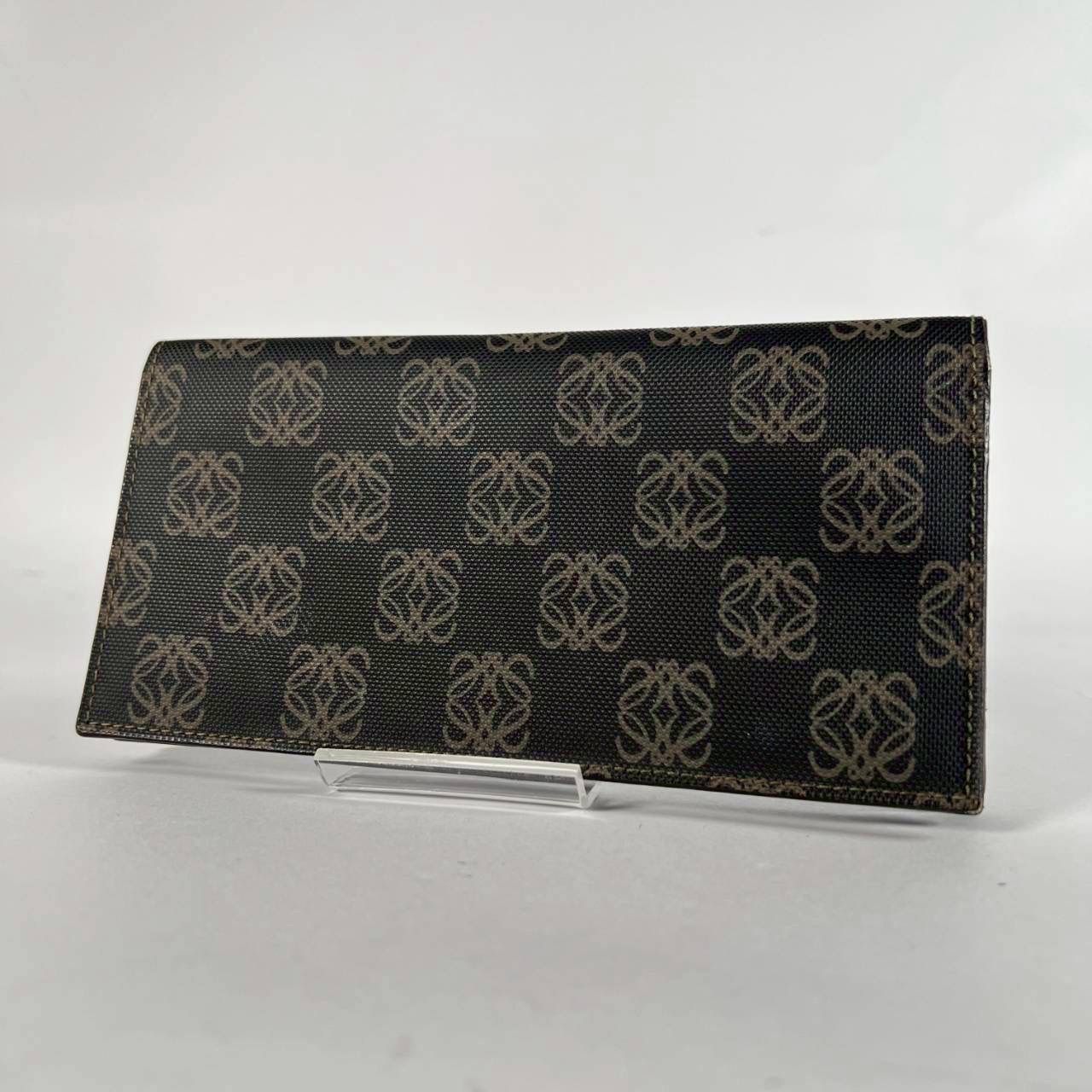 S-46 LOEWE ロエベ アナグラム 長財布 札入れ カード入れ PVC レザー 
