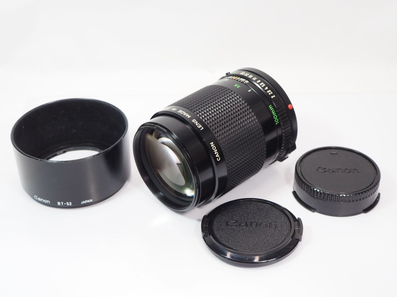 送料無料 Canon NEW FD 100mm F2 キヤノン 単焦点レンズ 管QS659