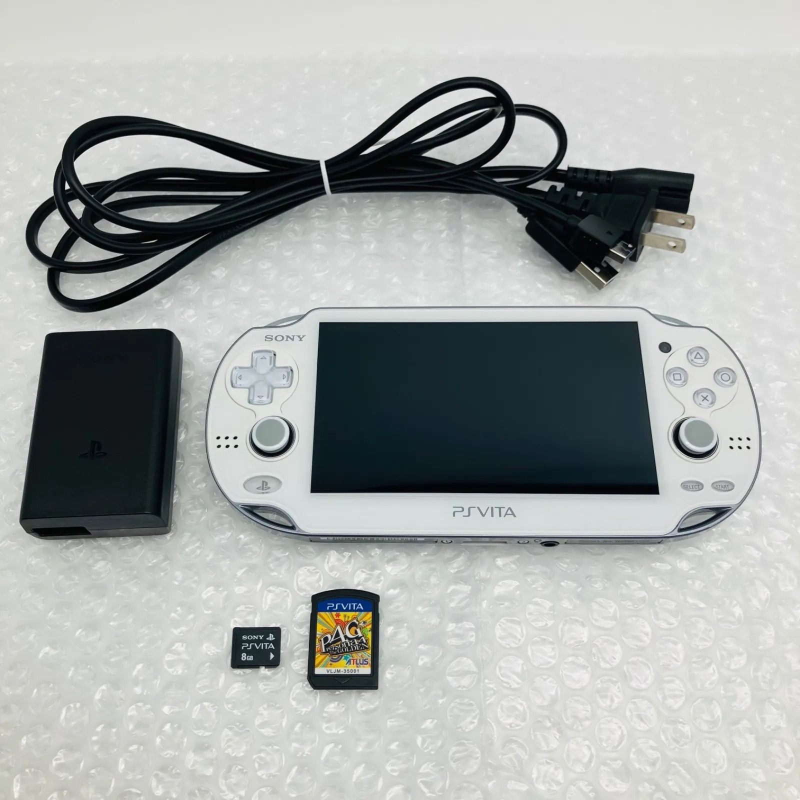 中古 ゲーム機本体 SONY PSVITA PCH-1100 クリスタル・ホワイト 有機EL
