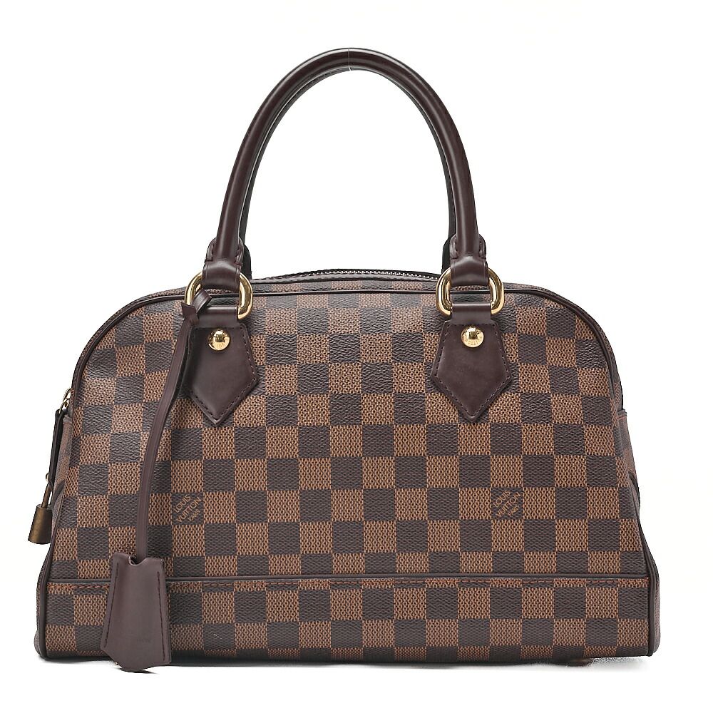 LOUIS VUITTON ルイヴィトン　ダミエ　ドゥオモ　ハンドバッグ　N60008　ブラウン（ゴールド金具）【中古】【送料無料】