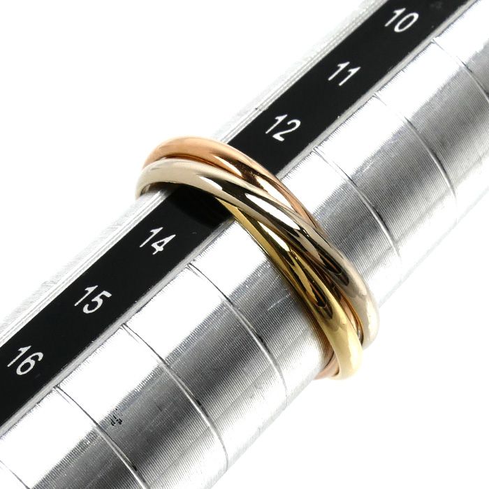 CARTIER カルティエ K18YG/PG/WG les must de Cartier トリニティXS