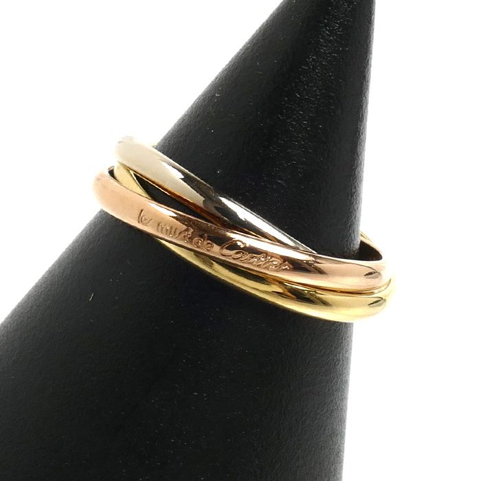 CARTIER カルティエ K18YG/PG/WG les must de Cartier トリニティXS