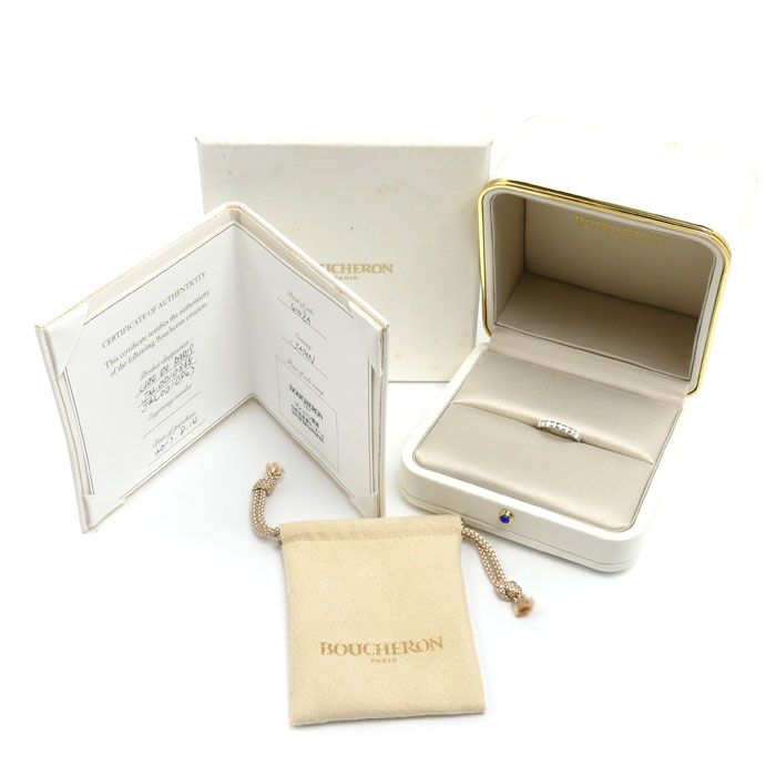 Boucheron ブシュロン Pt950プラチナ キャトル クルドパリ ミディアム
