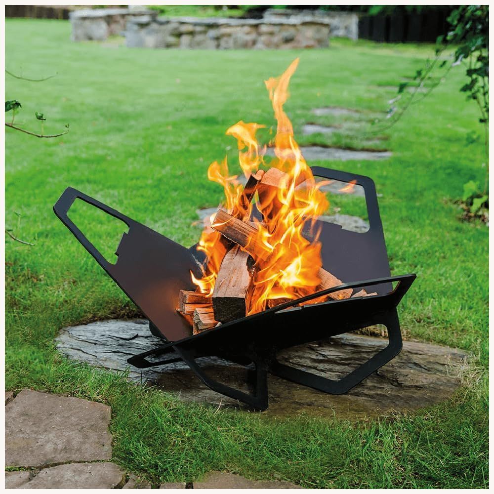 CHANODUG OUTDOOR トライアングルファイヤースタンド アイアンプレートコンロ バーベキューグリル バーベキューコンロ ポータブルバーベキューグリル ポータブル焚火台 タキビ焼き網 収納ケース付送料無料 2d95dd2e