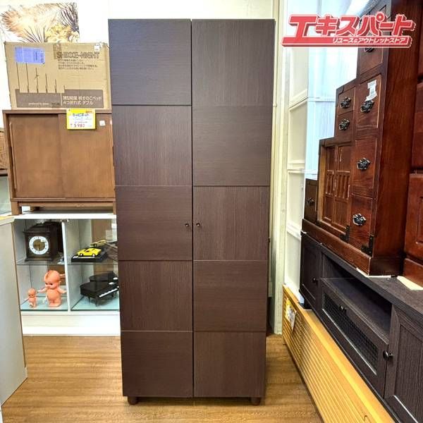未使用 展示品 下駄箱 収納ラック シェルフボード オリーブ 立義 湘南台店