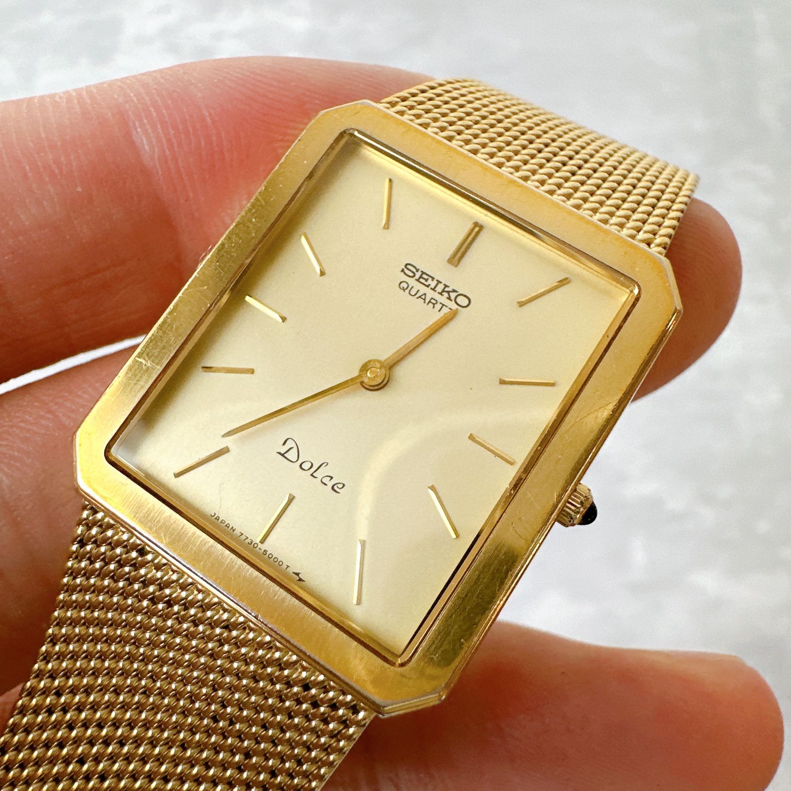 SEIKO DOLCE セイコー ドルチェ 7730-5000 純正メッシュブレス 