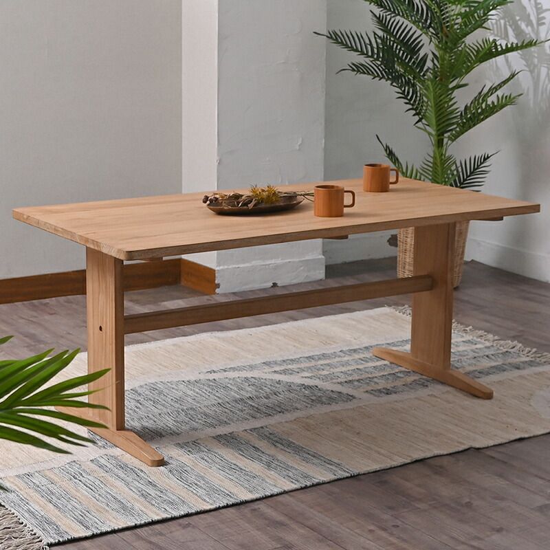 ダイニング家具 ダイニングテーブル 140cm ロータイプ テーブル単品 木製 チーク 無垢材 シンプル おしゃれ 北欧 ナチュラル インテリア テイスト 家具 レストラン カフェ
