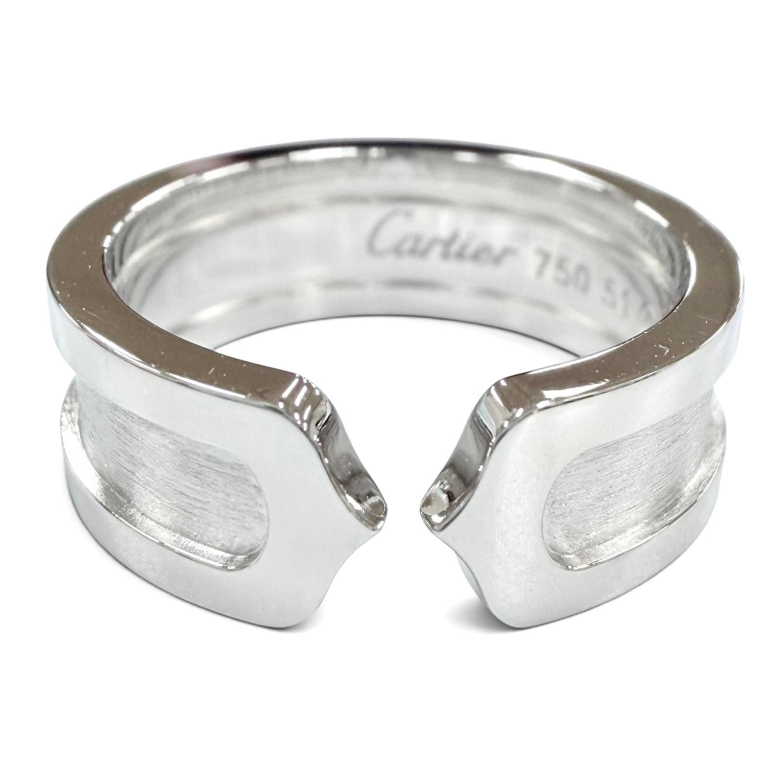 美品◇Cartier カルティエ CD2544 B4040558 C2 リング 750 (WG) 指輪