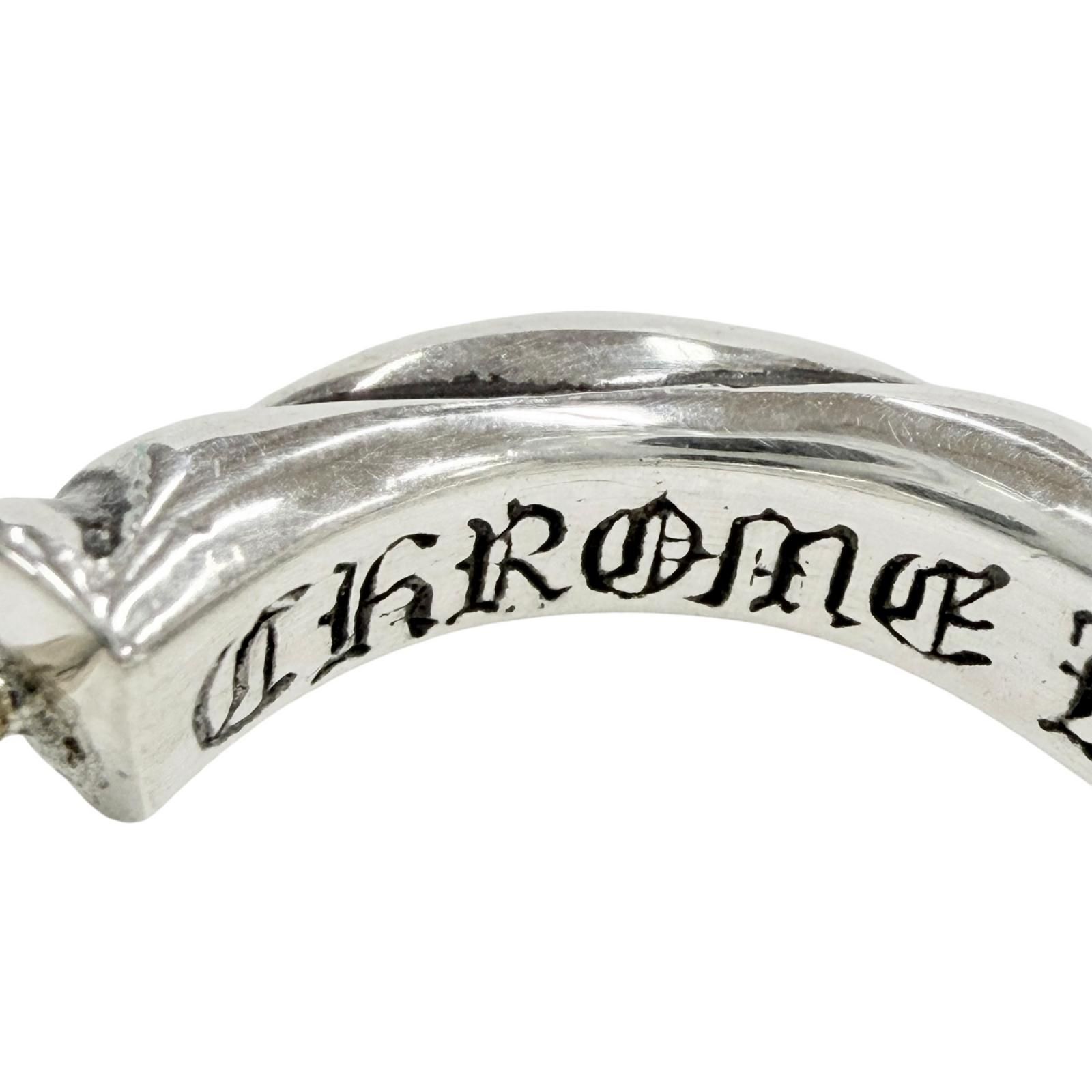 本物　新品未使用品　クロムハーツシルバー スクロールピアス(片耳用) 極美品◇CHROME HEARTS クロムハーツ HOOP SCROOL 1 925 14K