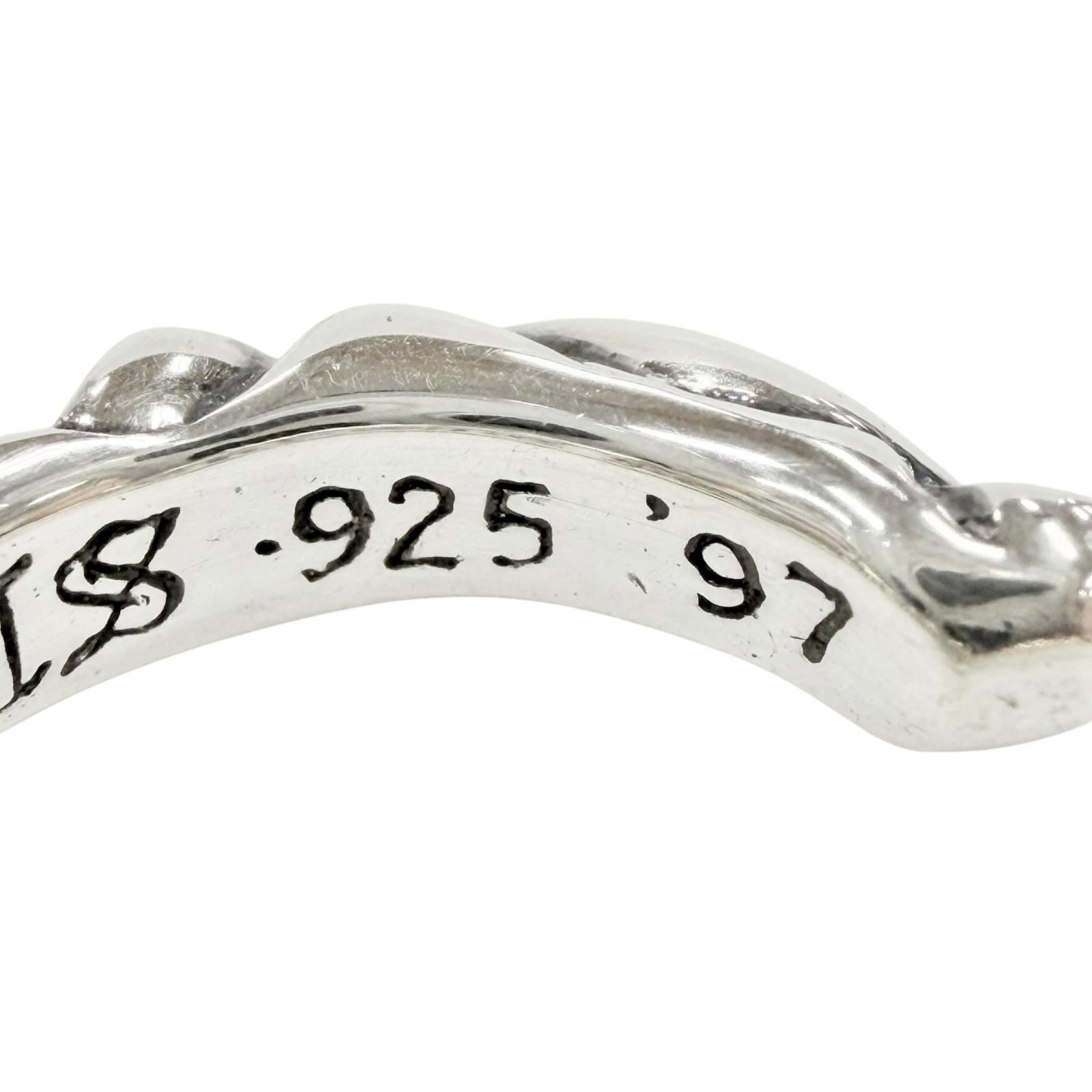 極美品◇CHROME HEARTS クロムハーツ HOOP SCROOL 1 925 14K