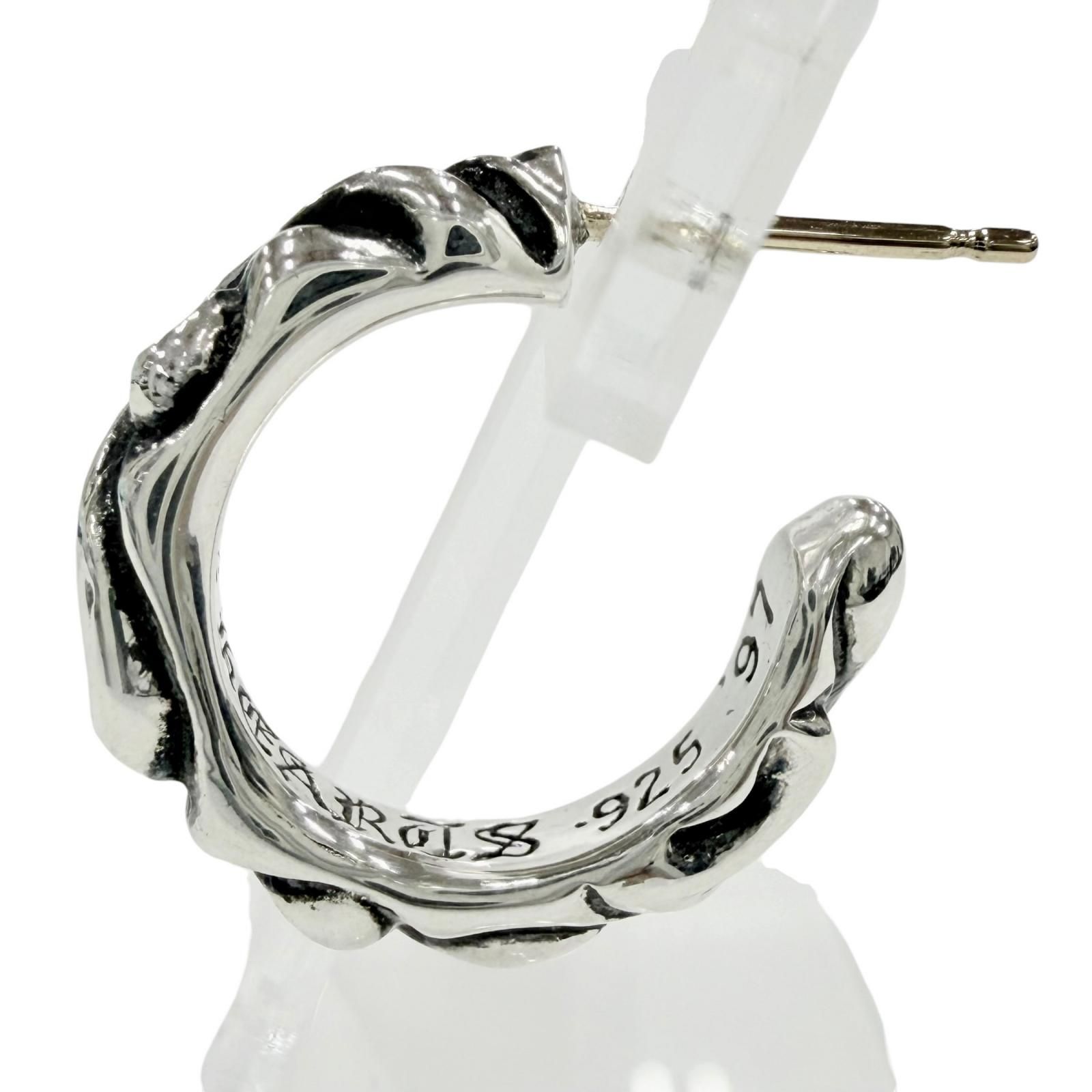 極美品◇CHROME HEARTS クロムハーツ HOOP SCROOL 1 925 14K