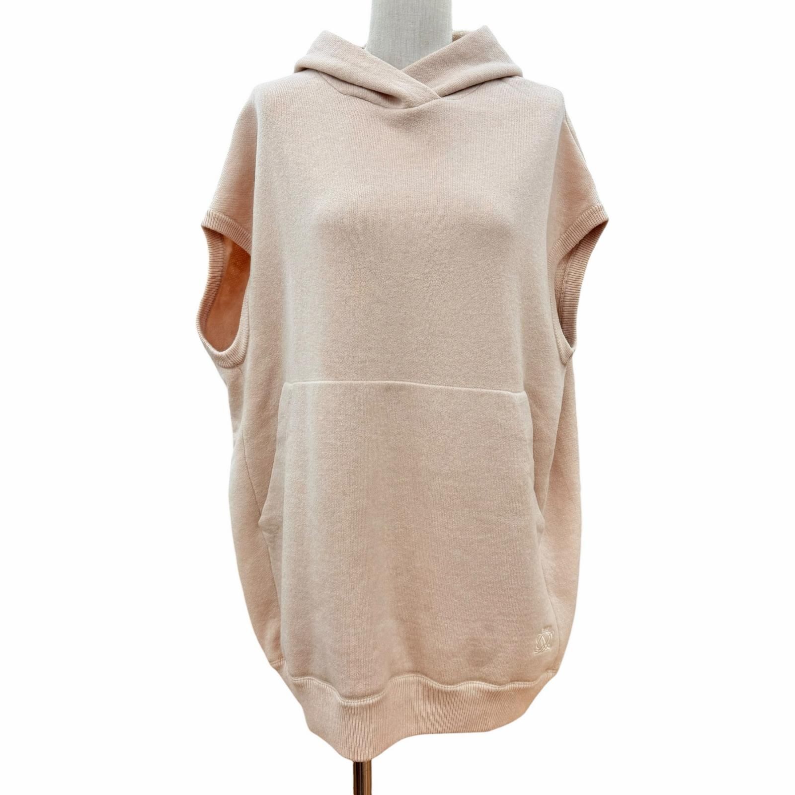 極美品△DRAWER ドゥロワー 6518-199-0439 12G ウール カシミヤ ロゴ 