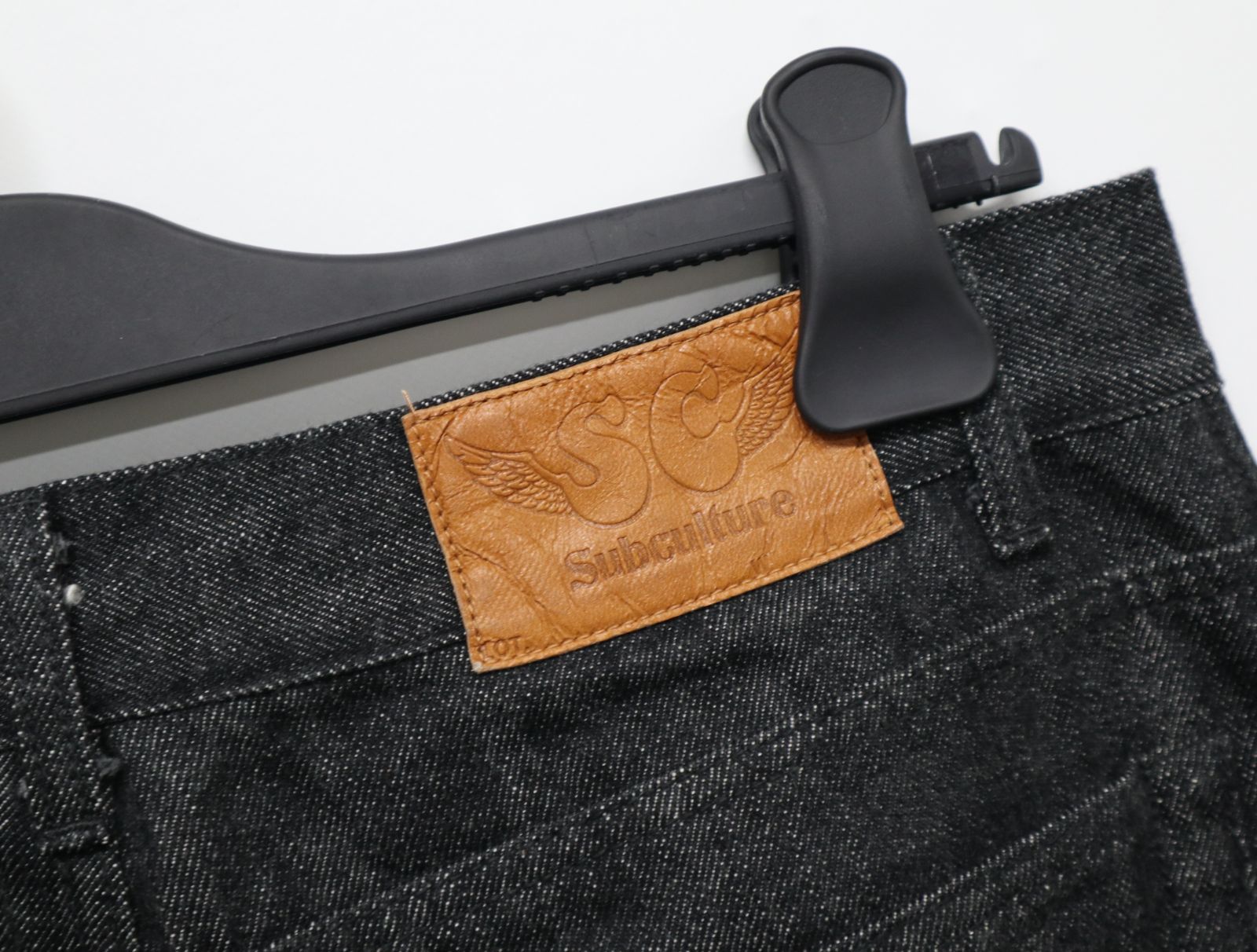 SUBCULTURE サブカルチャー サイズ32 S01XX BLACK DENIM PANTS SCPT