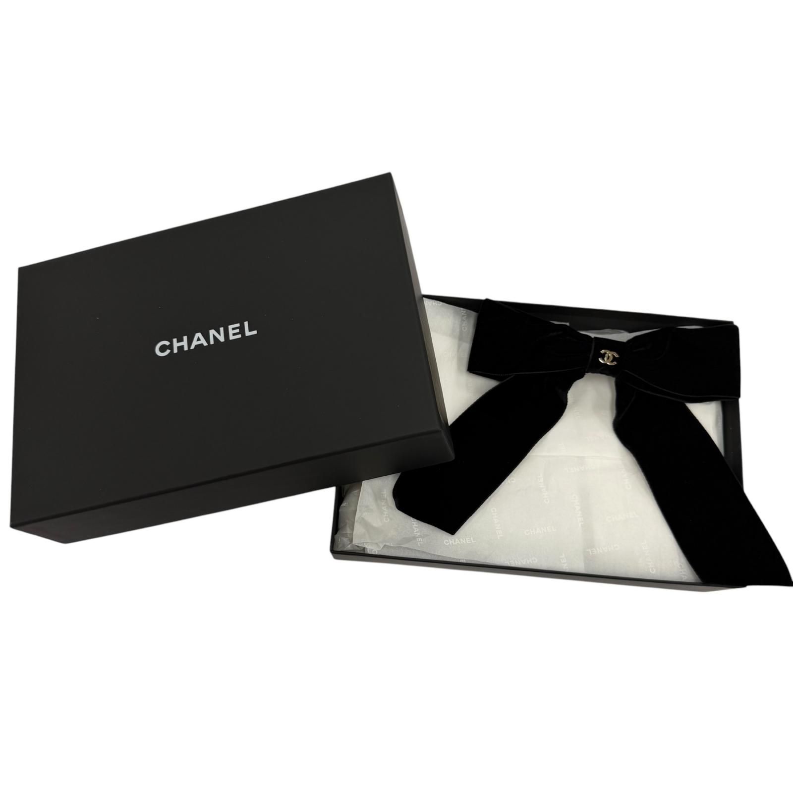シャネル　ビッグリボン　ブラックリボン　ココマーク 極美品☆CHANEL シャネル 2025年製 25V ココマーク ビッグリボン