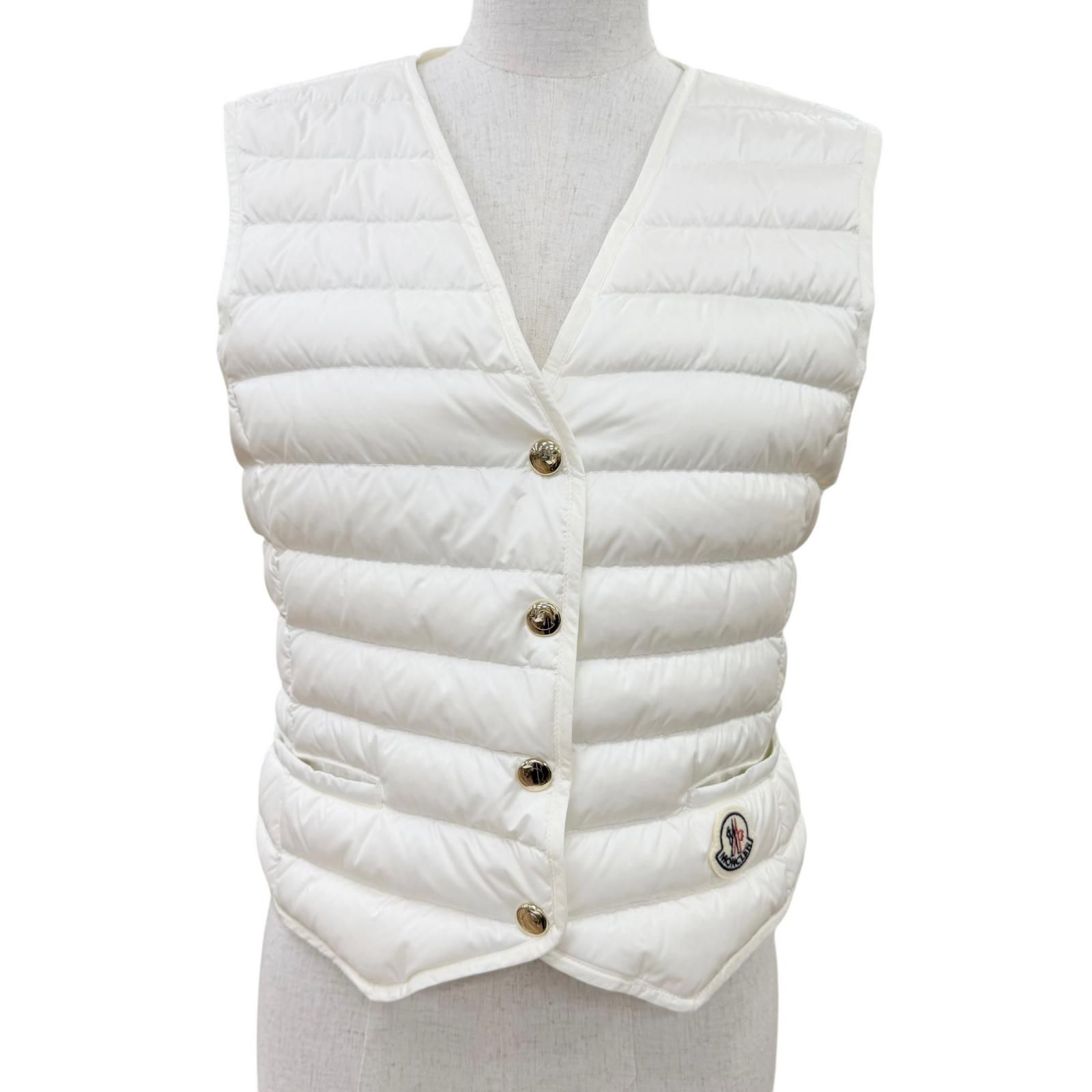 美品☆MONCLER モンクレール 24SS CAMICA ロゴワッペン付 軽量 ダウン