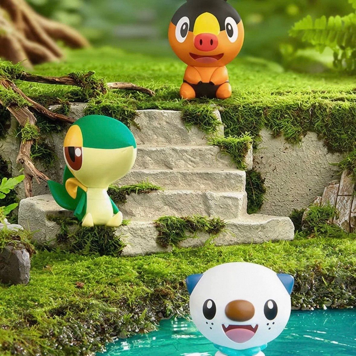 【3点セット】ミジュマル ポカブ ツタージャAR ポケモン 30周年 最初の仲間 3点セット フィギュア イッシュ地方