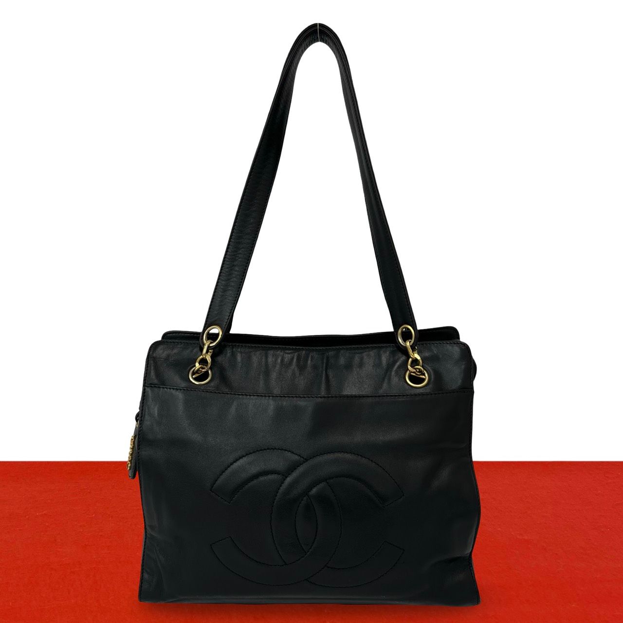 極 美品 シール有り 3番台 CHANEL シャネル ヴィンテージ ココマーク