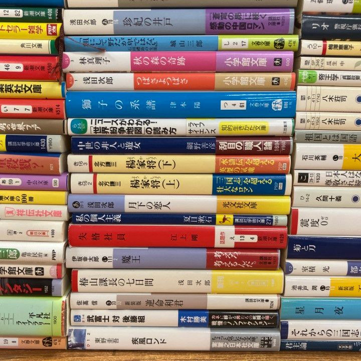 □01)【1点限り!】多ジャンルの文庫本まとめ売り約115冊大量セット